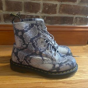 DR. MARTENS 1460 PASCAL SNAKE BOOTS